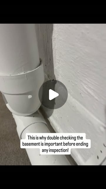 Active water observed near a cast-iron drain stack during a final basement plumbing recheck in Yardley, Pennsylvania.